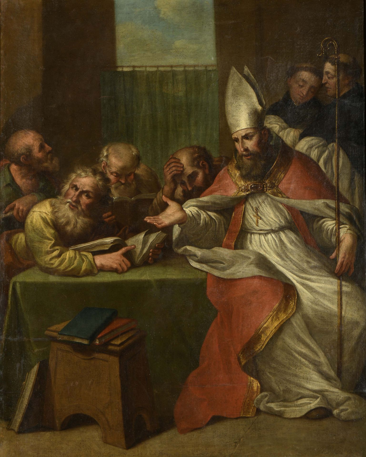 Saint Augustine rebuts the heretics - Image 2 of 6
