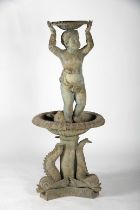 Fountain "Putto and fish"