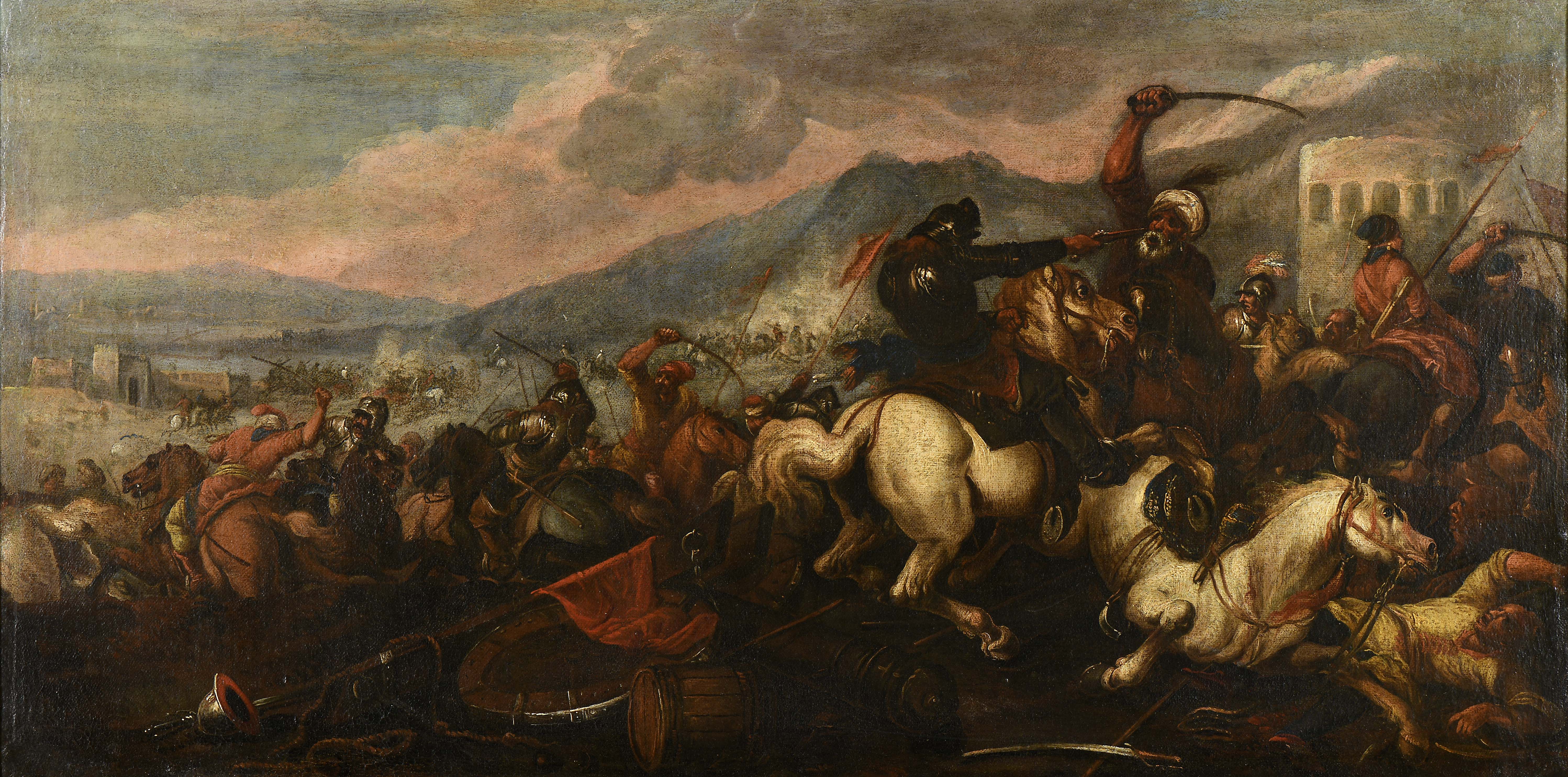 Cavalry battle between Arabs and Christians - Image 2 of 5