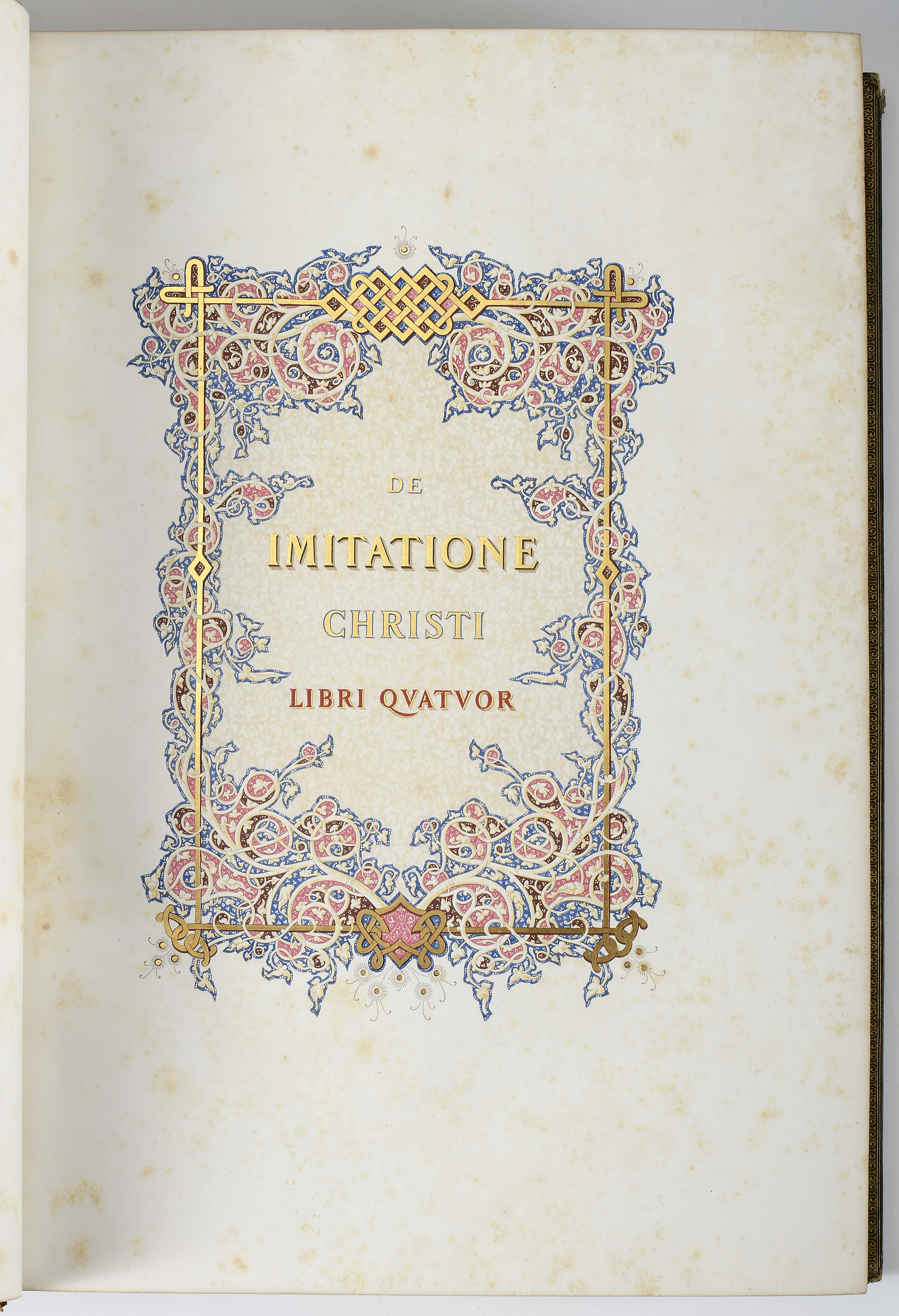 Imperial binding. KEMPIS, Tomás de - L'imitation de Jésus-Christ: latin text / suivi de la traductio - Image 7 of 7