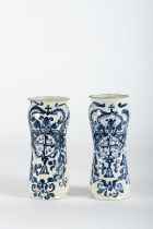 A pair of pharmacy pots