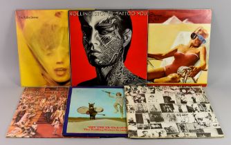A Small Collection of The Rolling Stones 12ins Vinyl Albums, including "Exile on Main Street", "It's