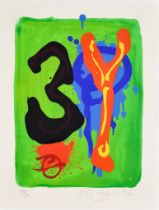 ***John Hoyland (1934-2011) - Limited edition screenprint in colours - No. 248/300, untitled, signed