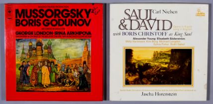 An Extensive Collection of LP's, single and boxed sets, including - Mussorgsky, "Boris Godunov", CVS