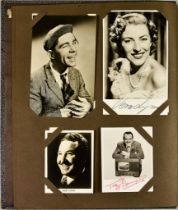 A Small Quantity of Autographs, from various celebrities of the 40s and 50s, including Ted Ray,