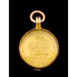 A George III 1803 Third of a Guinea in 15ct Gold Pendant Mount