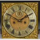 A Late 17th/Early 18th Century Longcase Clock Movement by Richard Baker of London, the 11ins