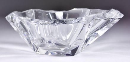 Tapio Wirkkala (1915-1985) for Iittala Glassworks, Finland -  "Iceberg" dish, designed 1950,