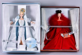 Five Mattel Barbie Dolls, comprising - "Millennium Bride, 1999, Serial No. 24505, "40th