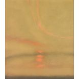 ***Harold Cheesman (1915-1982) - Oil painting – “Sunset June 1963”, board 16ins x 15ins, in cream