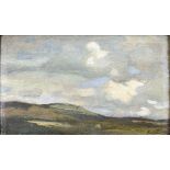 Samuel John Peploe (1871-1935) - Oil painting – “Comrie Sky”, signed, 5.5ins x 9ins, in gilt frame