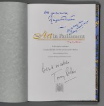 Of Political Interest - two leather-bound copies of 'Art in Parliament' by Malcomb Hay &