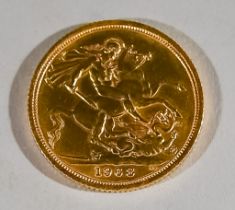 An Elizabeth II Sovereign, 1968, fine