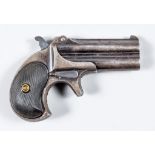 A .41 Calibre Double Barreled "Derringer" Pistol, by Remington, Serial No. 684, bright steel