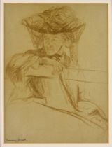 Francis Dodd (1874-1949) - Pencil sketch – “Portrait of a Woman”, 9.5ins x 7ins, signed, in