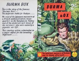 Robert Osborne (born 1923) - Gouache and ink - Original artwork for "Burma Box" by Frank Stevens,