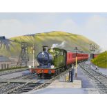 Richard L Ayres (1944-2021) - Five oil paintings - Studies of various locomotives, all signed and