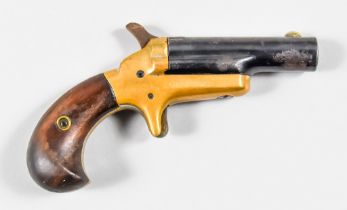 A .41 Calibre Single Shot Swivel Barrel Derringer Pistol by Colt, 19th Century, 2.5ins blued steel