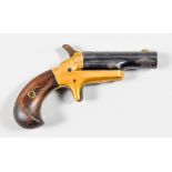 A .41 Calibre Single Shot Swivel Barrel Derringer Pistol by Colt, 19th Century, 2.5ins blued steel