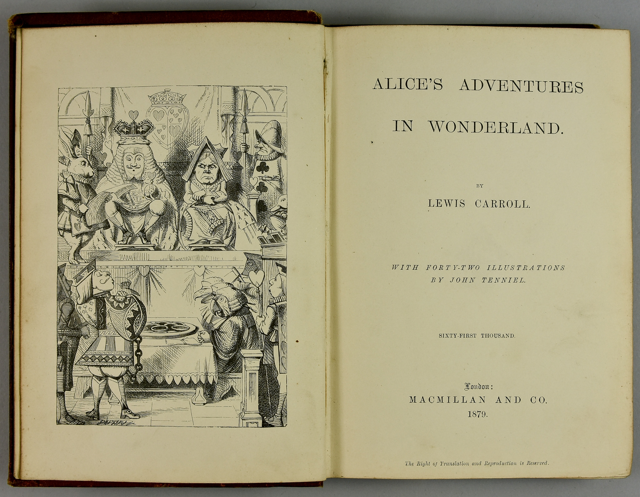 Lewis Carroll - "Alice's Adventures in Wonderland", "With Forty-Two Illustrations by John
