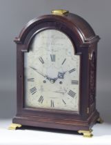 An Early 19th Century Mahogany Cased Mantel Clock by Edward Hopkins of Bradford, the 8ins arched