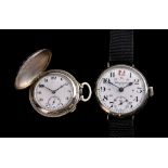 A Gentleman's Manual Wind Unnamed Chronometer Wristwatch, 42mm diameter silvery metal case, white