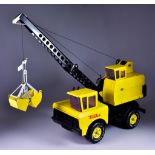 Three Tonka Large Scale Pressed Steel Vehicles, including - Aerial ladder (2960), Mighty Wrecker (