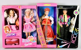 A Collection of Mattel Barbies, comprising - Barbie Rockers, "Dana", 1985, serial No. 1196, and "