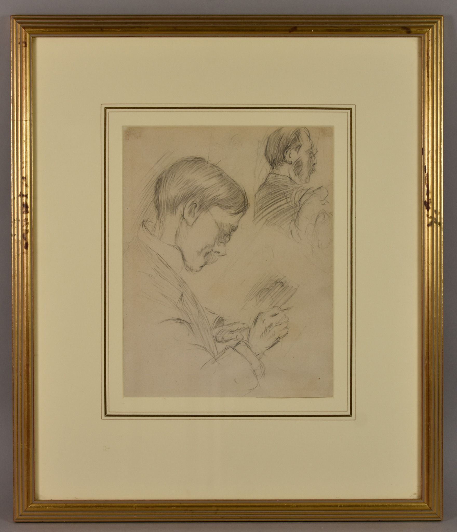 Gwen John (1876-1939) - Pencil Drawing – “A Young Man” (probably a fellow Slade student), 10ins x - Image 2 of 3