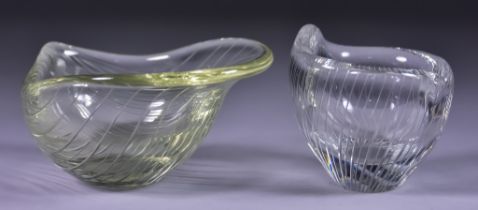 Tapio Wirkkala (1915-1985) for Iittala Glassworks Finland - small glass vase, 1955, the body