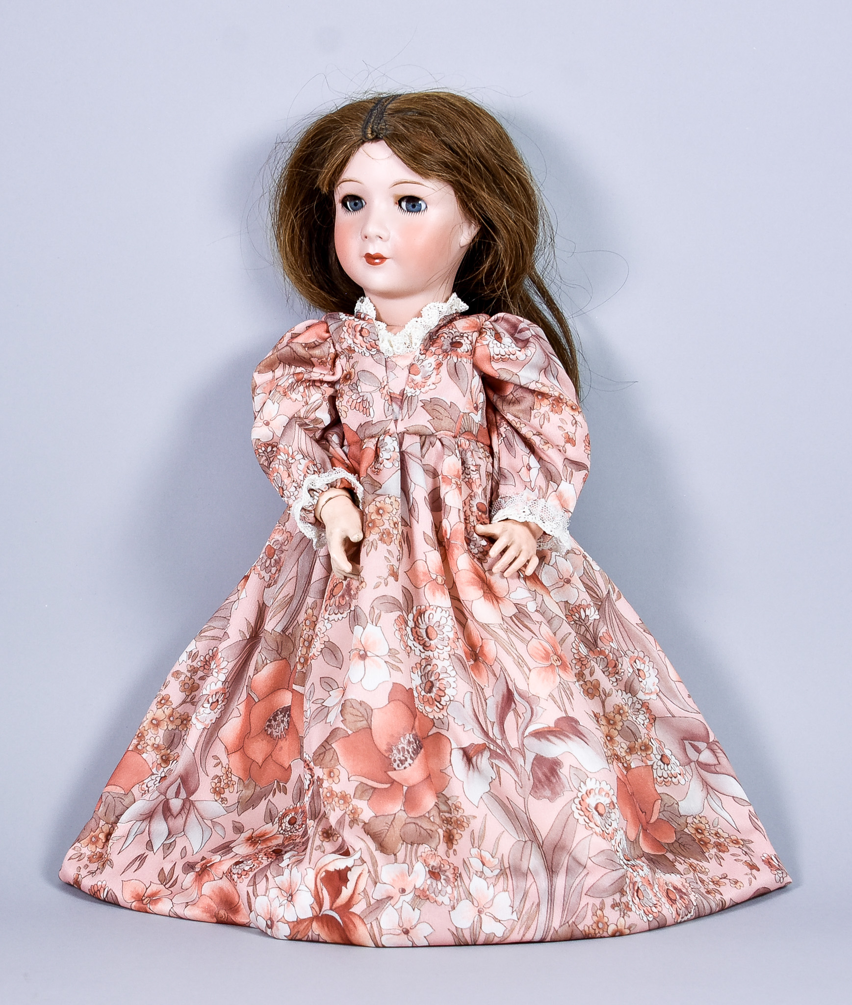A Jumeau Bisque Headed "Princess" Doll, 1938, with closing glass eyes, the back of the head