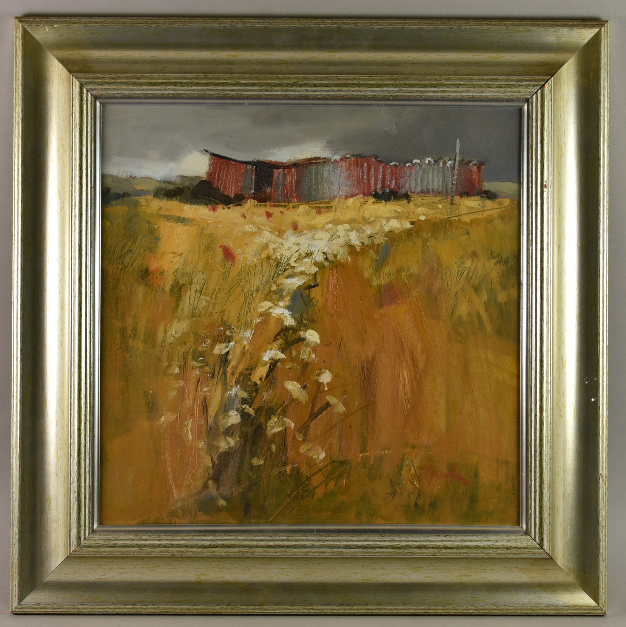 ***Anne Gordon (Born 1941) - Oil painting – “Hen House, Tiree” titled, named and dated 1998 to - Image 2 of 3