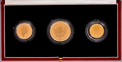 An Elizabeth II United Kingdom Gold Proof Set, 1986, in Royal Mint presentation case with