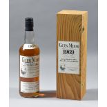 A Cased Bottle of Glen Mhor, 1969 Limited Release, Single Highland Malt Whisky,  bottled from cask