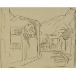 Samuel John Peploe (1871 – 1935) - Conte drawing – “Casis Circa 1913”, signed, 5.625ins x 7ins, in