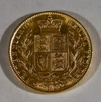 A Victoria Sovereign, 1872, fine