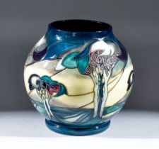 A Moorcroft Pottery Vase, designed by Nicola Slaney (2002), tube-lined and decorated with "Vale De