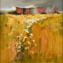 ***Anne Gordon (Born 1941) - Oil painting – “Hen House, Tiree” titled, named and dated 1998 to