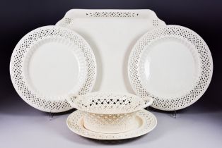 A "Leedsware Classical Creamware" Composite Part-Dinner, Tea and Coffee Service, Early 20th Century,