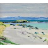 ***Irene Lesley Hope Main (Born 1959) - Mixed Media - "Ben More from Iona", signed, board, 12ins x