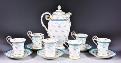 A Mintons Bone China Part-Coffee Service, Retailed by Davis Collamore & Co Ltd, New York, Circa