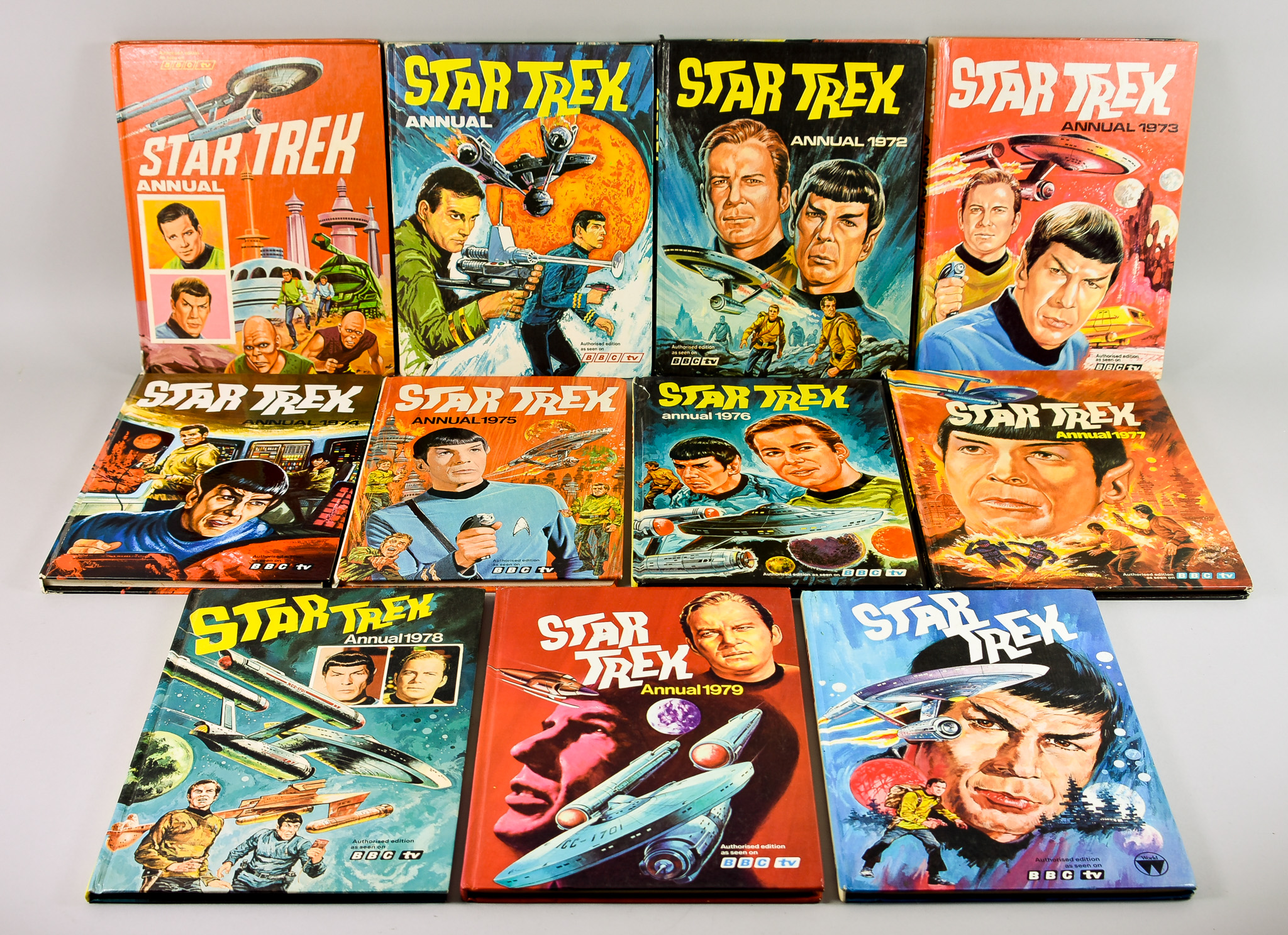 Star Trek Annuals, covering 1970-1980 (11)