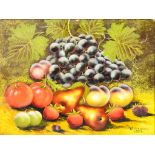 W. Hopwood (19th/20th Century) - Pair of oil paintings - Still-lifes with fruit, both signed and