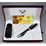 A Visconti Fountain Pen, Van Gogh "Starry Night",with box and ink