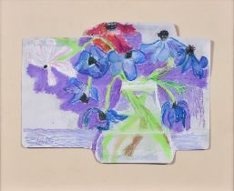 ARR Margaret Mellis (1914-2009) - Coloured chalk/pastel -  "Rose's Anemones", initialled, on used