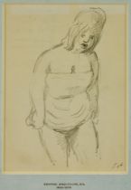 ***Edward Ardizzone (1900-1979) - Pencil sketch – “Standing Girl in a Shift”, monogrammed, 6.75ins x