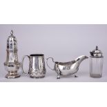 A Victorian Silver Christening Mug and Mixed Silver, the christening mug by James Dixon & Sons,