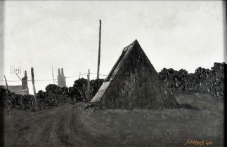 ***Jack Simcock (1929-2012) - Oil Painting - "Shed", signed and dated '66, board 8ins x 12ins, in