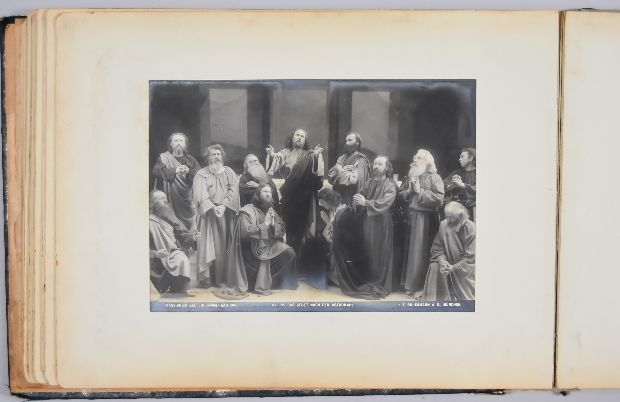 An Album of Gelatine Silver Prints by F Bruckmann, Munich, of the 1910 Oberammergau Passion Play ( - Image 2 of 3