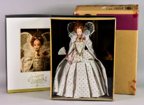 Mattel Barbie Woman of Royalty, "Queen Elizabeth I",2004, Serial No. B3425, NRFB Barbie = Never been